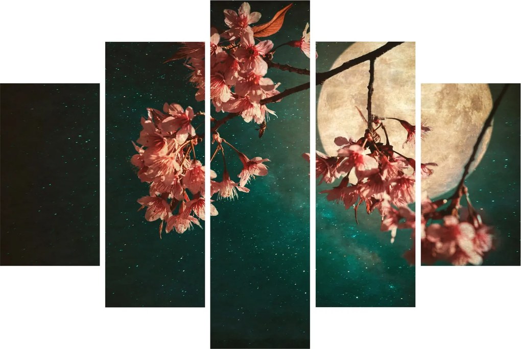 Obraz - Sakura v splne (150x105 cm)