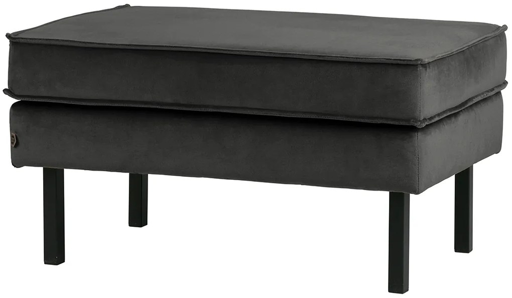 BePureHome Rodeo zamatový ottoman - Béžová