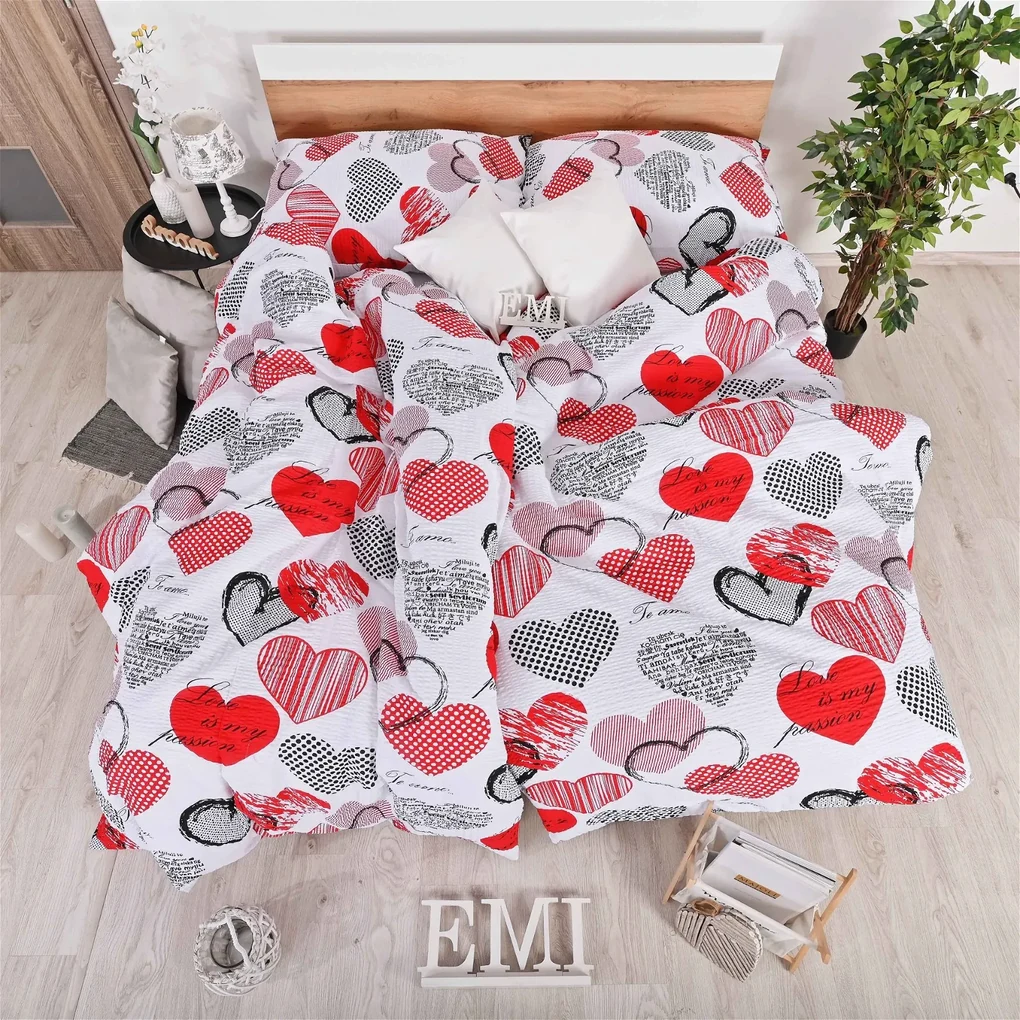 Obliečky krepové Daisy EMI: Štandardný set jednolôžko obsahuje 1x 140x200 + 1x 70x90