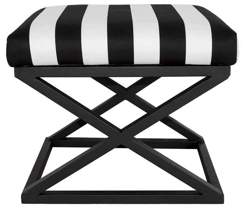 Taburet CAPRAZ Babyface čierno-biely