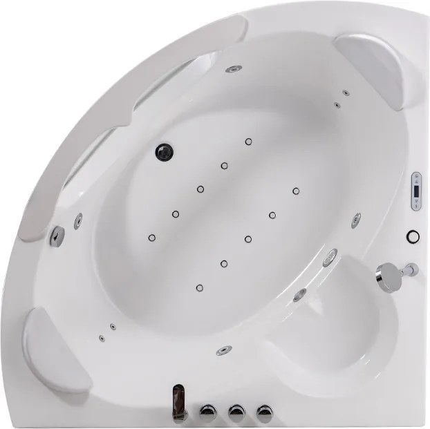 BPS-koupelny Hydromasážna vaňa HYD-SIG635W 150x150 bez ohrevu
