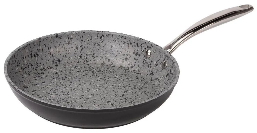 Lamart - Granitová panvica 26 cm čierna/šedá/nerez