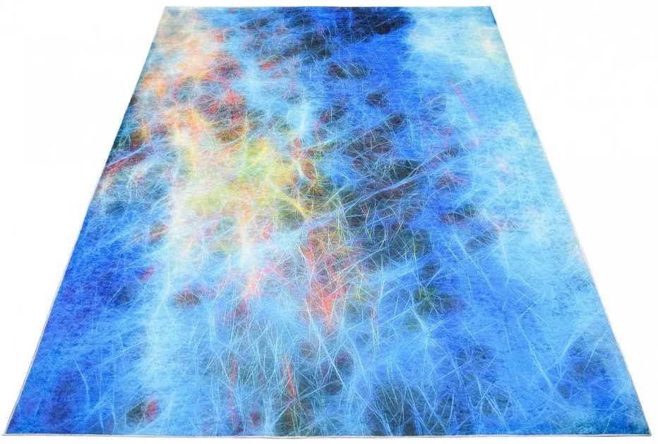 Trendový koberec s farebným abstraktným vzorom Šírka: 80 cm | Dĺžka: 150 cm