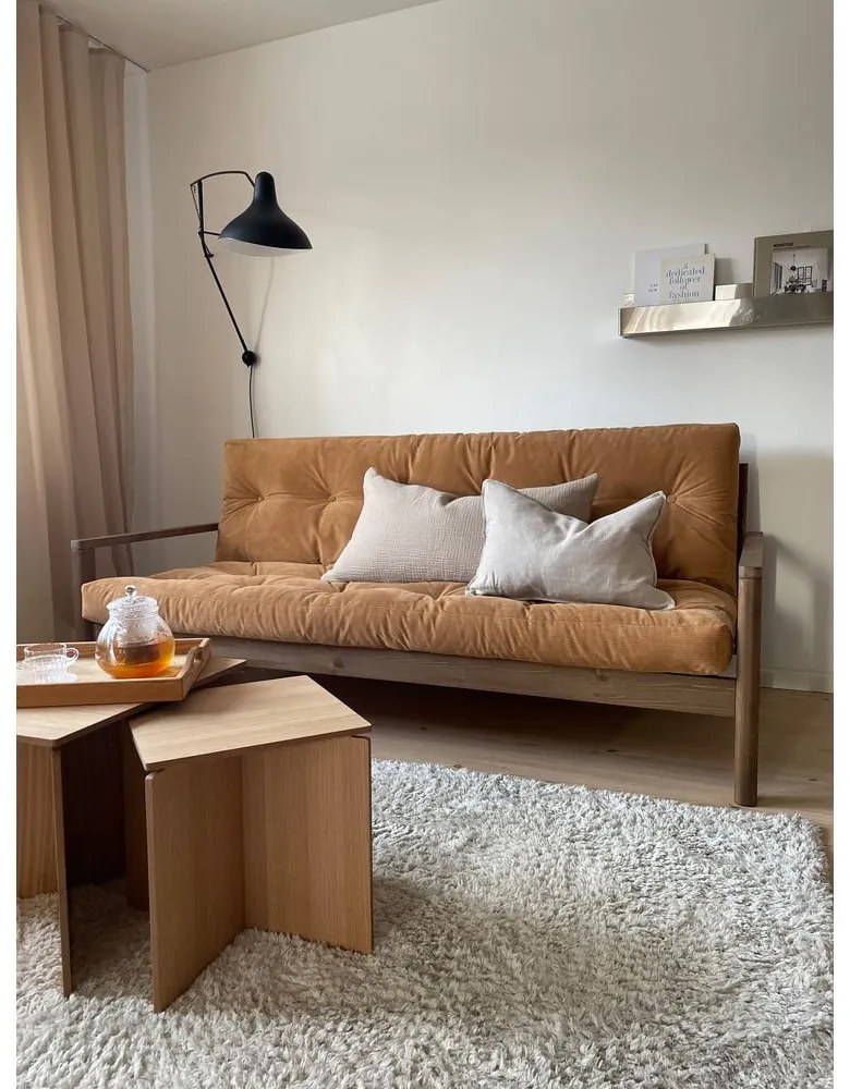 Krémová rozkladacia pohovka 205 cm Knob – Karup Design