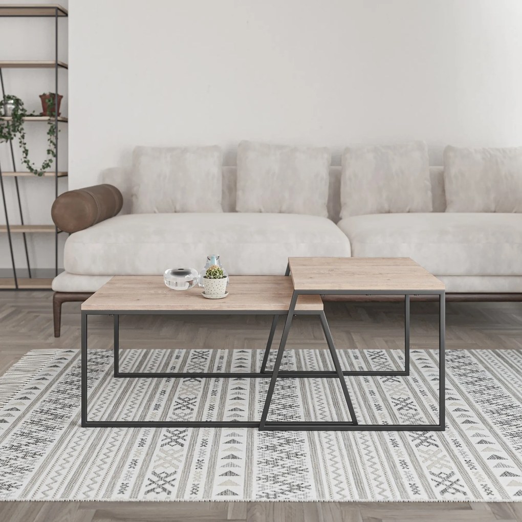 Konferenčný stolík Houseland Pal dub prírodný