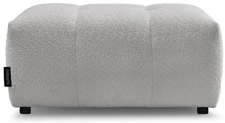 Svetlosivá podnožka z textílie buklé Roxelane – Bobochic Paris