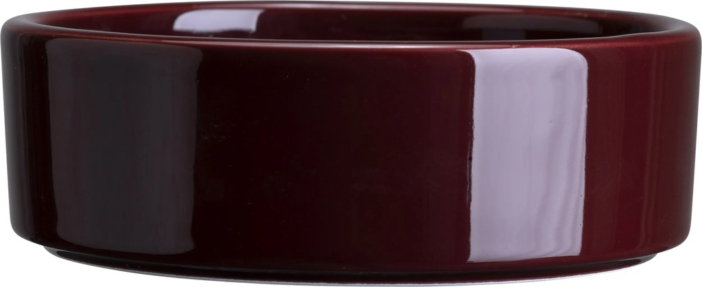 Podstavec pod kvetináč Hoff glazúrovaný 21 cm burgundská červená
