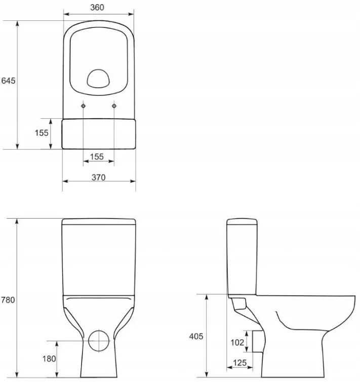 Cersanit COLOUR WC sedátko duroplast / antibakteriálne, biela, K98-0092