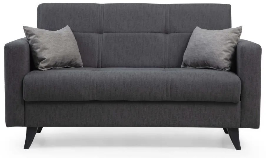 Dvojmiestna rozkladacia pohovka Polya 151 cm sivá