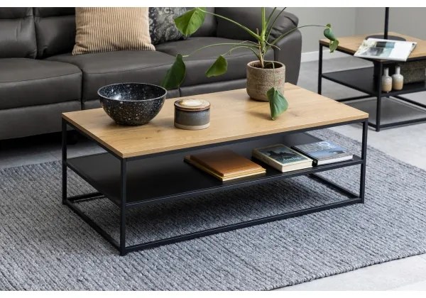 Konferenčný stolík CORA dub/čierna