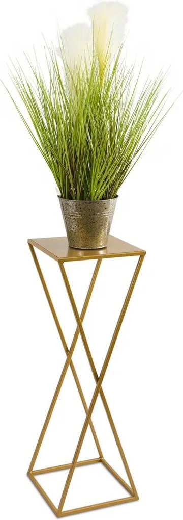 STOJAN NA KVETINÁČ LOFT5 70X24X24 CM ZLATÁ