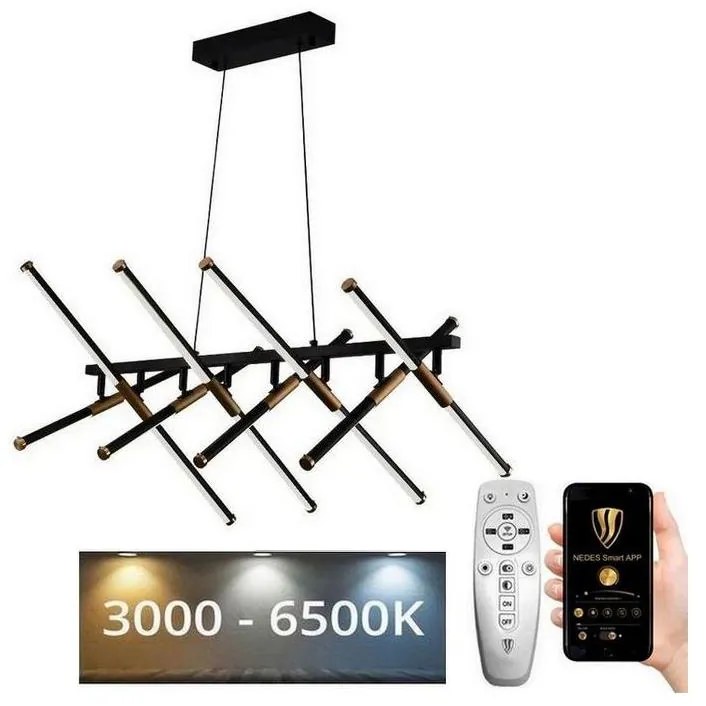 NEDES LED Stmievateľný luster na lanku LED/100W/230V 3000-6500K + diaľkové ovládanie ND3725