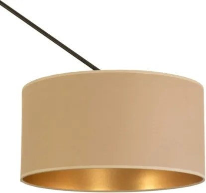 LED Nastaviteľný luster na tyči GORTA 1xE27/60W/230V béžová/zlatá