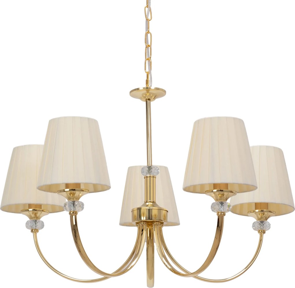 Toolight Toolight, stropná lampa 5xE14 APP1014-5CP, béžová, OSW-05557