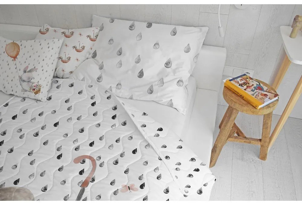 Prešívaná deka a obliečka na vankúš v súprave z bavlneného saténu 140x200 cm – Butter Kings