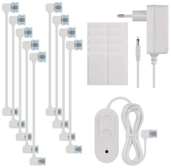 SADA 10x RGBIC Stmievateľný panel LED/1,9W/230V Wi-Fi Tuya
