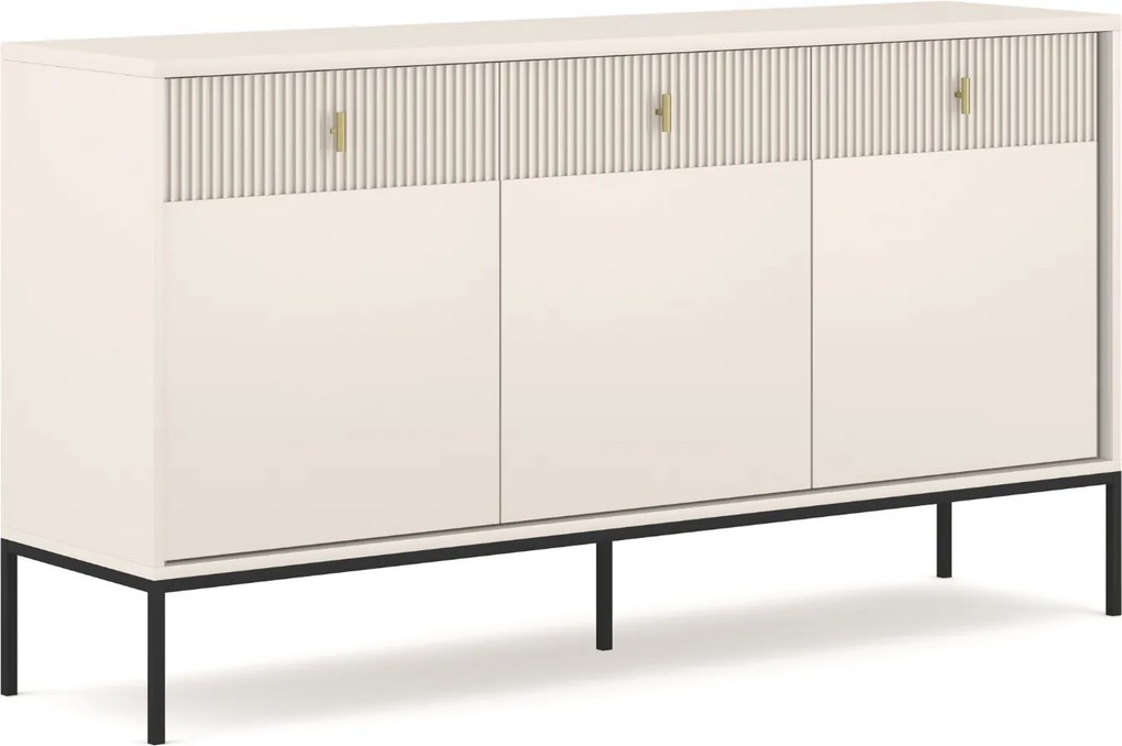 Vintino Komoda rebrovaná 154 cm kašmír