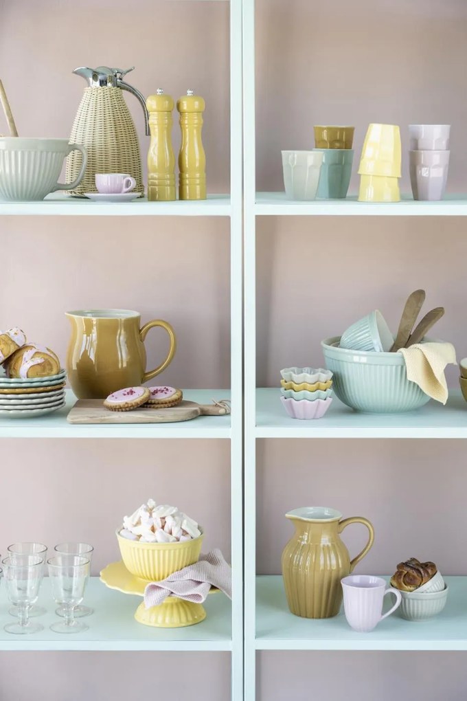 IB Laursen Žlté keramické misky MYNTE LEMONADE, set 3 ks