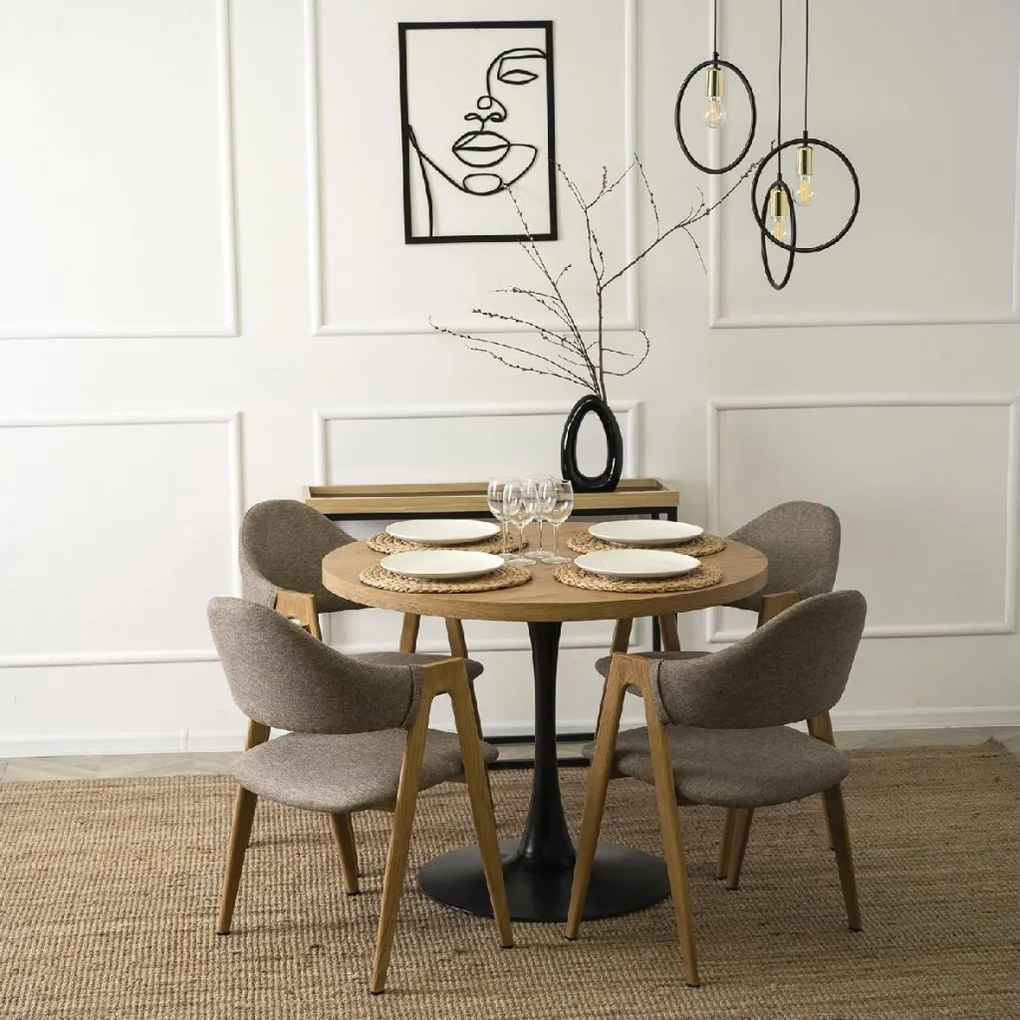 PROXIMA.store - Čalúnená jedálenska stolička RUIZ FARBA: sivá