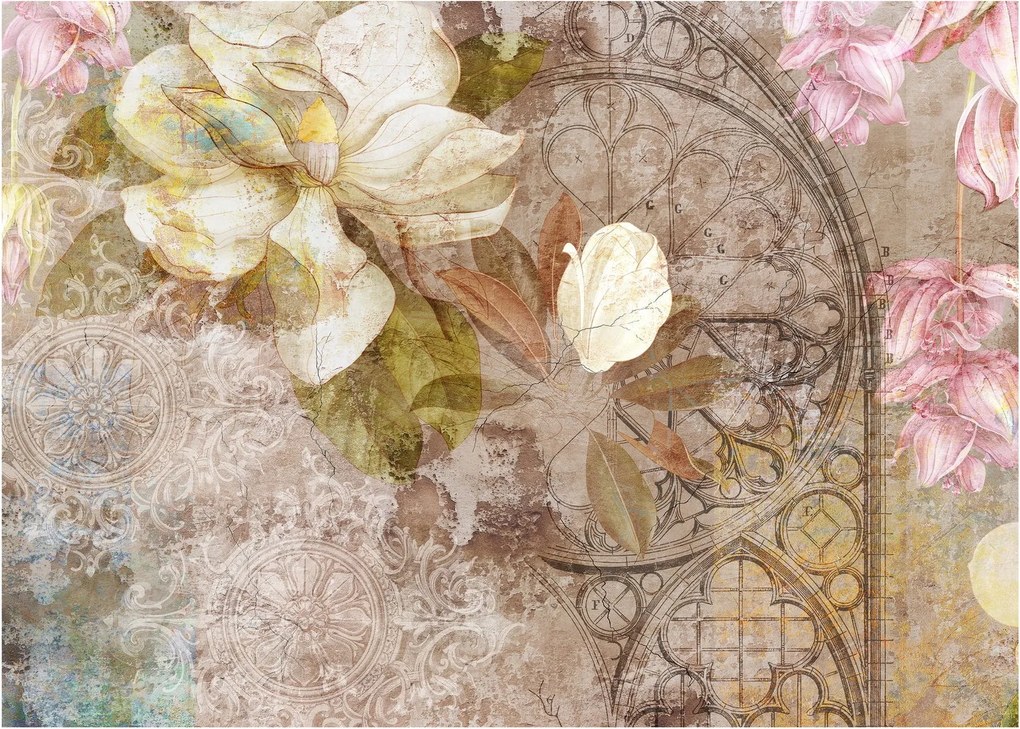 Obraz - Kvetinový ornament (70x50 cm)