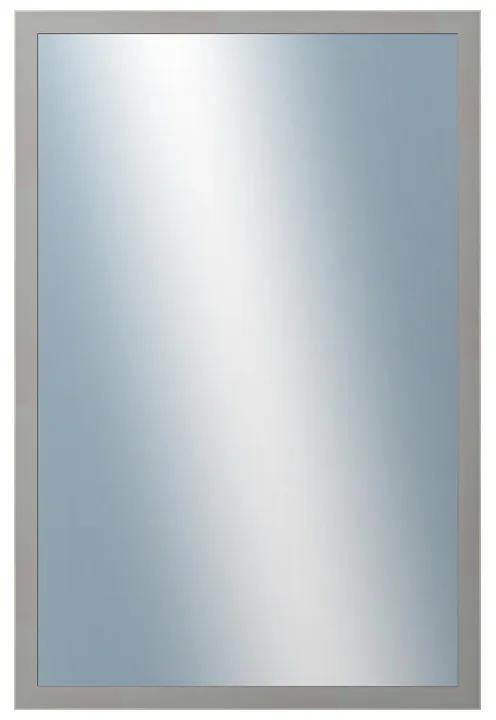 DANTIK - Zrkadlo v rámu, rozmer s rámom 40x60 cm z lišty PASTELKA šedá rovná (2966)