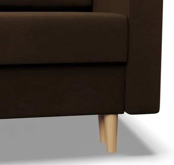 Trojmiestna rozkladacia sedačka BLANK Comfort hnedá