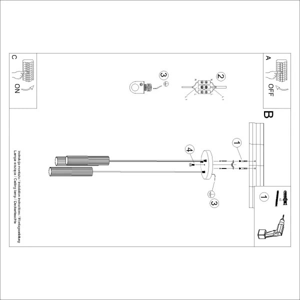 Brilagi - LED závesný luster na lanku CRESTO 3xGU10/10W/230V zlatý