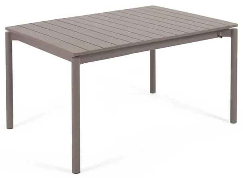Záhradný rozkladací stôl tana 140 (200) x 90 cm hnedý MUZZA