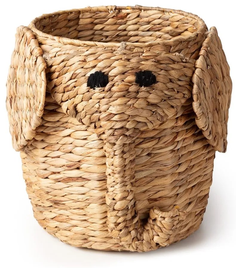 Detský kôš na hračky z vodného hyacintu v prírodnej farbe ø 30x35 cm Elephant – Compactor
