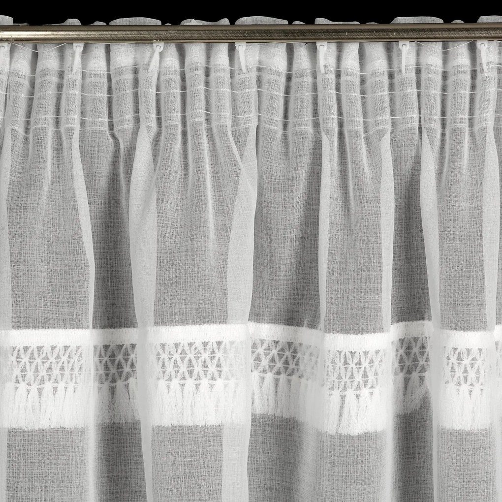 ZÁCLONA NA PÁSKE KIRA1 140X270 CM BIELA