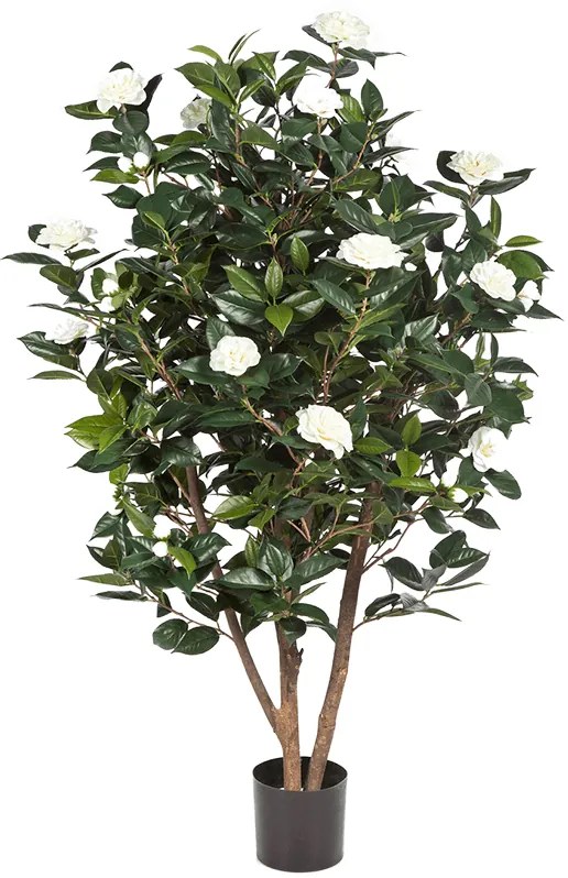 Umelá rastlina strom Camelia japonica biela 150 cm