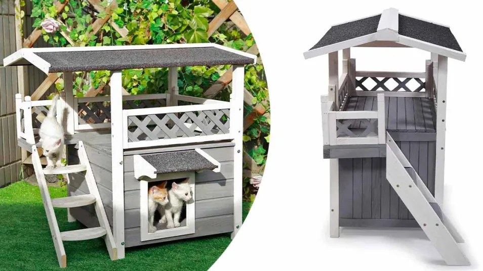 Dvojposchodvý domček pre psíka/mačičku