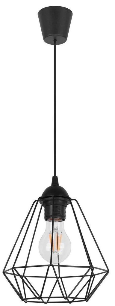 Závesné svietidlo Fusion, 1x drôtené tienidlo (výber z 2 farieb), s