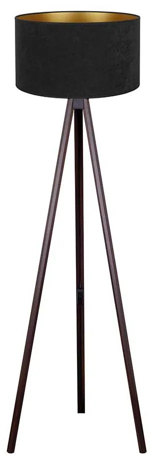 Brilagi - Stojacia lampa VELVET 1xE27/60W/230V wenge/čierna AS0462+DU82610
