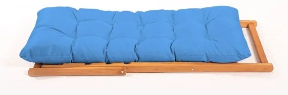 Záhradné lehátko modré/buk