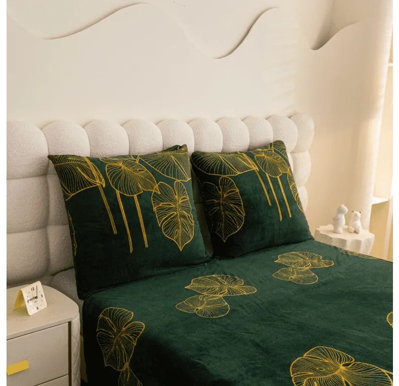 Obliečky mikroplyš VENECIA zelené Rozmer obliečok: 70 x 90 cm | 140 x 200 cm