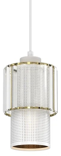 Luster na lanku BLANCO 1xE27/60W/230V biela