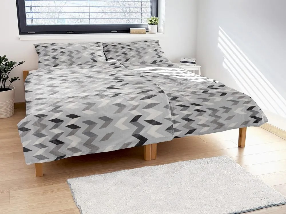 Polášek Krepové obliečky Šípky - 140 x 200 cm / 70 x 90 cm