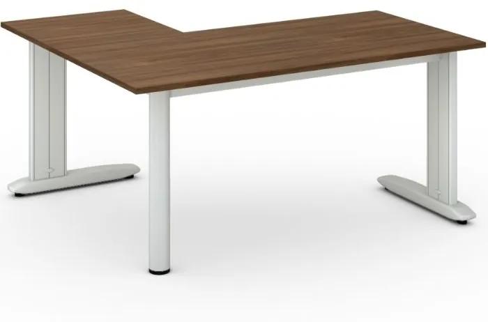 Kancelársky stôl PRIMO FLEXIBLE L 1600 x 1400 mm, orech