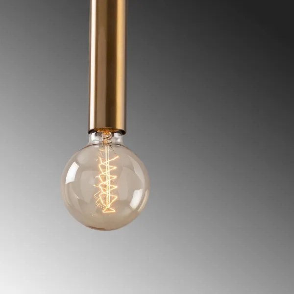 Závesný luster na lanku TEMPO 1xE27/40W/230V zlatý