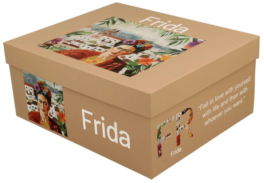 Porcelánová šálka s podšálkou Mexican Art Frida 270 ml sada 2ks