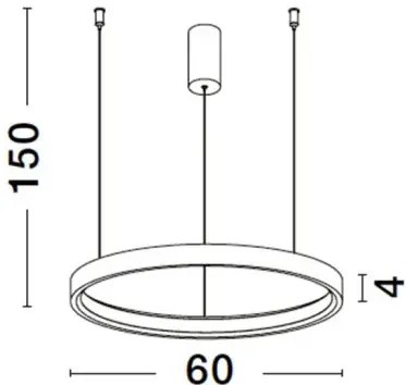 LED luster Perrine 60 strieborná