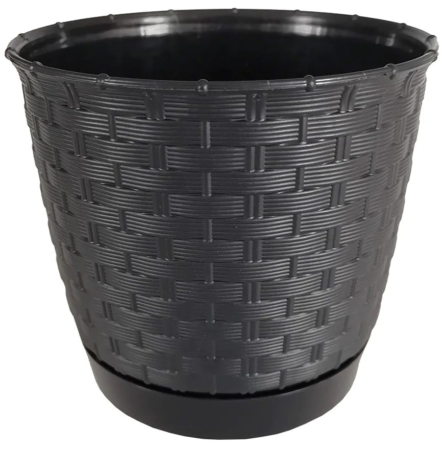 AMADEA Kvetináč plastový 15 cm - doplnok k dreveným obalom na kvetináče