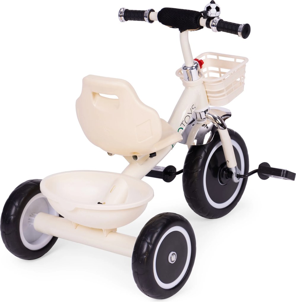 Detský trojkolový bicykel ECOTOYS od 12 mesiacov – EVA kolesá, košík, zvonček