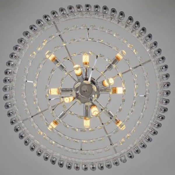BRILAGI - Prisadený luster ECLIPSE 12xE14/10W/230V pr. 78 cm strieborný