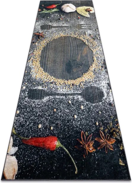 Protišmykový koberec / behúň ANDRE 33150 hnedý / béžový