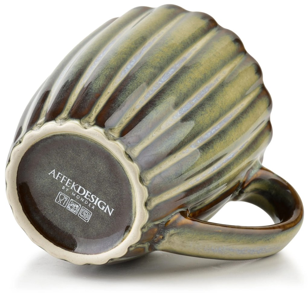 Porcelánový hrnček EVIE GREEN 360 ml zelený