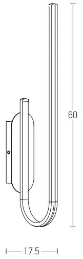 Zambelis 1935 - LED Stmievateľné nástenné svietidlo LED/18W/230V zlatá