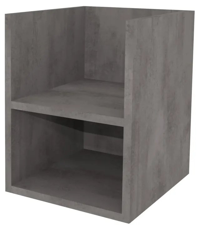 Mereo, Mereo Aira, kúpeľňová skrinka 40 cm, spodná, Multidecor, Betón tmavosivý, MER-CN795SBET2