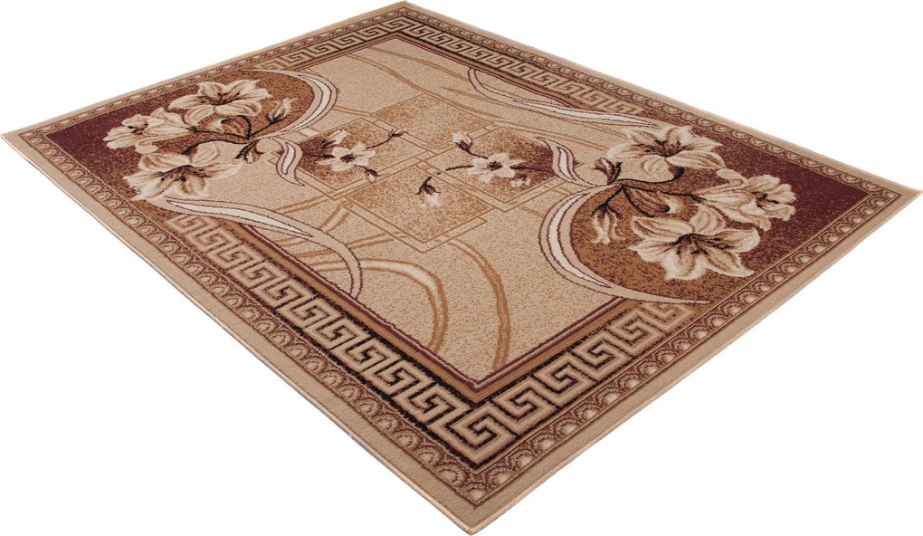 TA Koberec F743A TMAVOBÉŽOVÝ ATLAS PP Rozmer: 40x60 cm